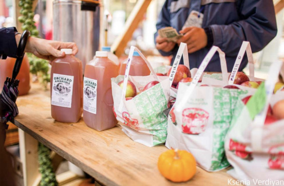 cider apple stand